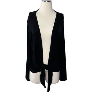 Travelers By Chico’s Tied Up Jacket Black Size 2 NWT